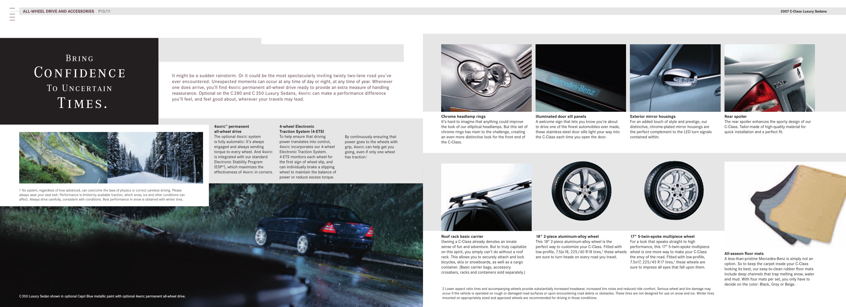2007 Mercedes-Benz C-Class Luxury Brochure Page 11